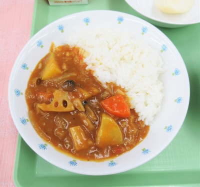 秋野菜のカレーライス　拡大